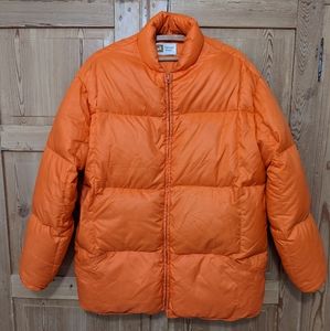 SUPER RARE Vintage 50s Hirsch Weis White Stag Orange Puffer Jacket